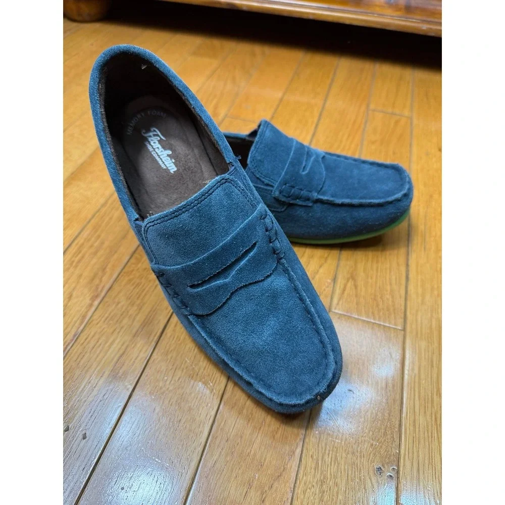 Florsheim Jasper Driver Jr.‎ Suede Penny Loafers Kids 6.5